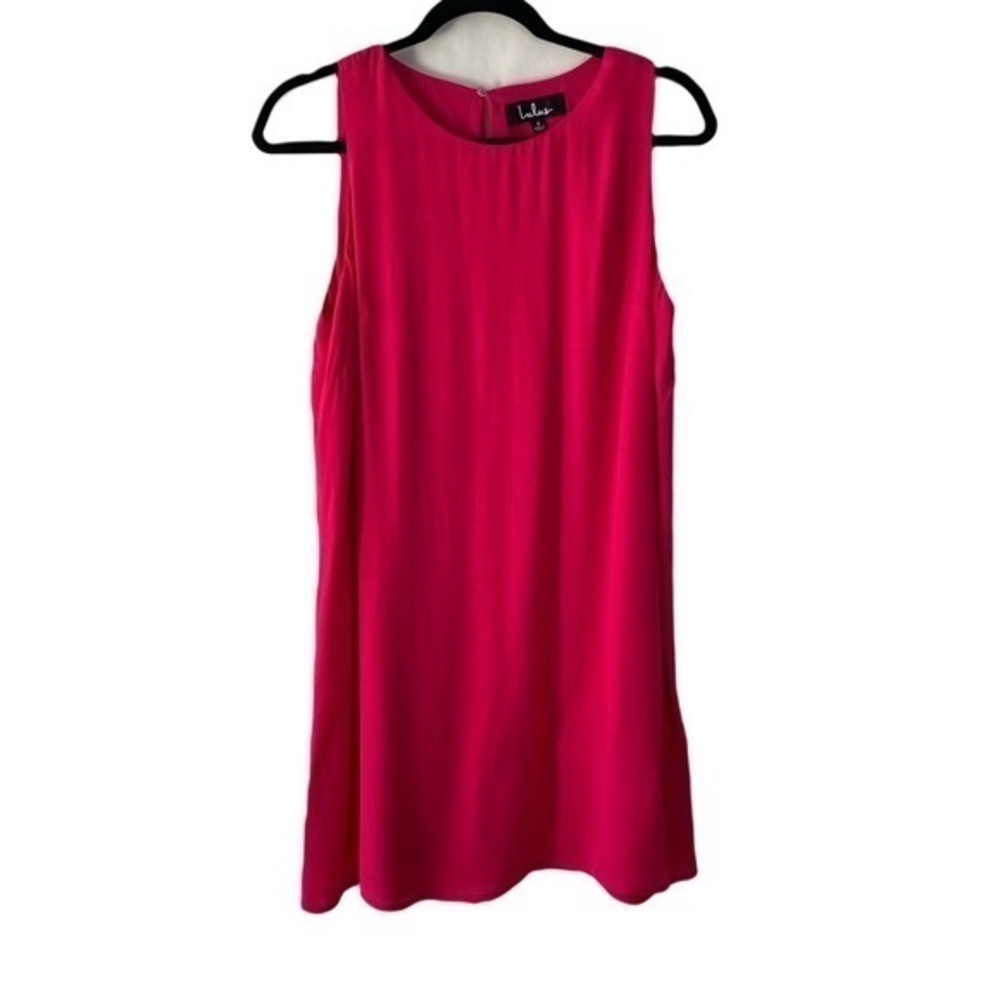 Lulu’s Fuchsia Flowy Sleeveless Mini Dress